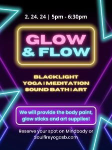 Modern Glowing Night Party Club Poster 225x300
