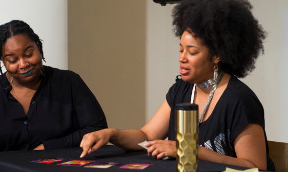 000Gallery400 BlackLightMakeRoom ClosingReception 0402